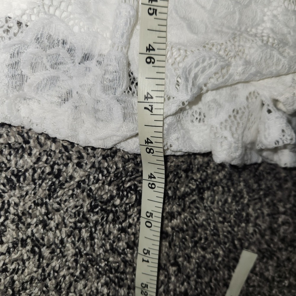 Lulus White Lace V Neck Fit N Flare Memermaid Wedding Dress Style# IDE76196 Nwt - Picture 6 of 14
